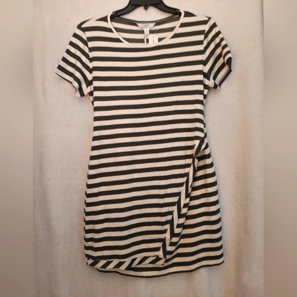 NWT. Market & Spruce, Olive and white dress. Size XLP